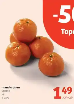 Spar Mandarijnen aanbieding