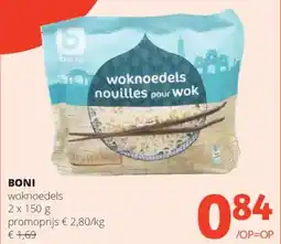 Spar Boni Woknoedels aanbieding