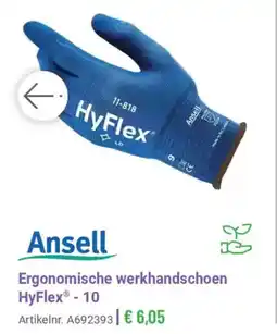 Manutan Ansell Ergonomische Werkhandschoen HyFlex aanbieding