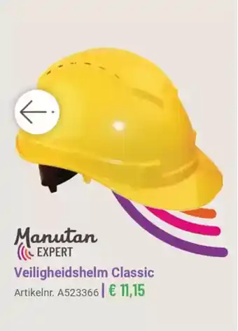 Manutan Veiligheidshelm Classic aanbieding