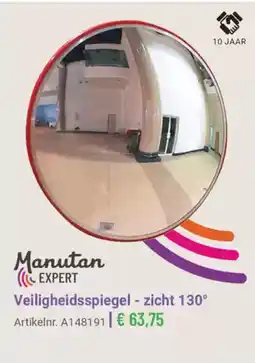 Manutan Veiligheidsspiegel  zicht 130° aanbieding