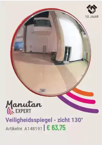 Manutan Veiligheidsspiegel  zicht 130° aanbieding