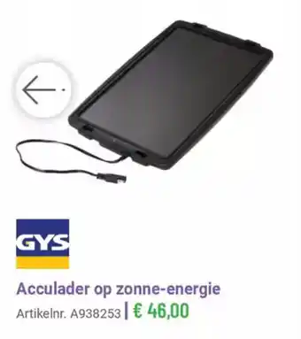 Manutan Acculader op zonne energie aanbieding