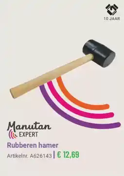 Manutan Rubberen Hamer aanbieding