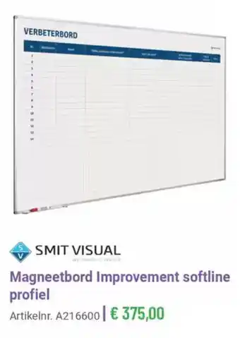 Manutan Magneetbord Improvement softline profiel aanbieding