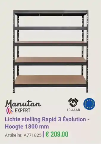 Manutan Lichte stelling Rapid 3 Évolution aanbieding