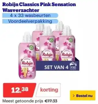 Bol.com Robijn Classics Pink Sensation Wasverzachter aanbieding