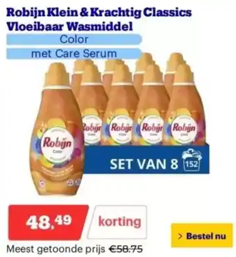 Bol.com Robijn Klein & Krachtig Classics Vloeibaar Wasmiddel aanbieding