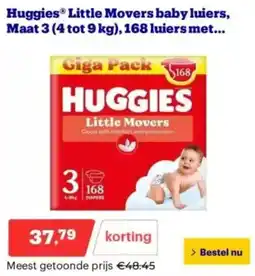 Bol.com Huggies Little Movers baby luiers aanbieding