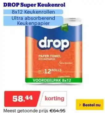 Bol.com DROP Super Keukenrol aanbieding