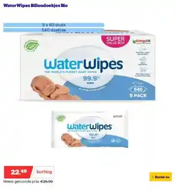 Bol.com Water Wipes Billendoekjes Bio aanbieding