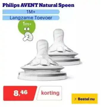 Bol.com Philips Avent Natural Speen aanbieding