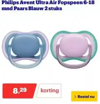 Bol.com Philips Avent Ultra Air Fopspeen aanbieding