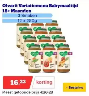 Bol.com Olvarit Variatiemenu Babymaaltijd aanbieding