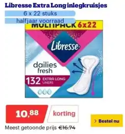 Bol.com Libresse Extra Long inlegkruisjes aanbieding