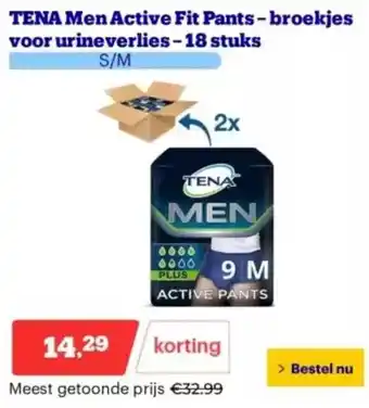 Bol.com Tena Men Active Fit Pants aanbieding