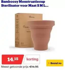 Bol.com Bamboozy Menstruatiecup aanbieding