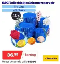 Bol.com K&G Toiletblokjes Inbouwreservoir aanbieding