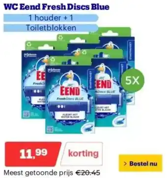 Bol.com WC Eend Fresh Discs Blue aanbieding