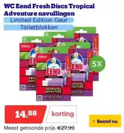 Bol.com WC Eend Fresh Discs Tropical Adventure navullingen aanbieding