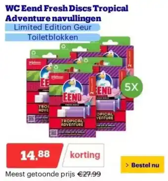 Bol.com WC Eend Fresh Discs Tropical Adventure navullingen aanbieding