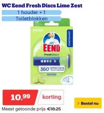 Bol.com WC Eend Fresh Discs Lime Zest aanbieding