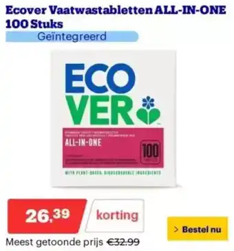 Bol.com Ecover Vaatwastabletten All-in-one aanbieding