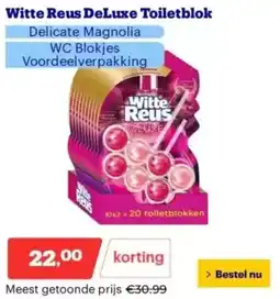 Bol.com Witte Reus DeLuxe Toiletblok aanbieding