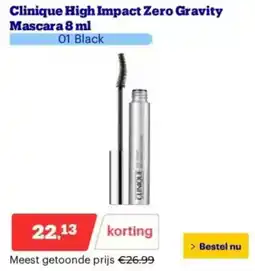 Bol.com Clinique High Impact Zero Gravity Mascara aanbieding