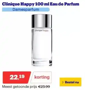 Bol.com Clinique Happy Eau de Parfum aanbieding