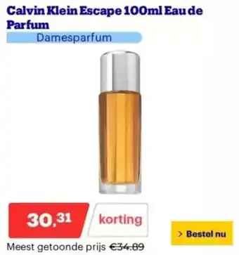 Bol.com Calvin Klein Escape Eau de Parfum aanbieding