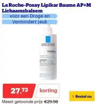 Bol.com La Roche-Posay Lipikar Baume AP+M Lichaamsbalsem aanbieding