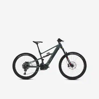 Decathlon Elektrische mountainbike E-BIG MOUNTAIN Full suspension groen 29/27.5 aanbieding