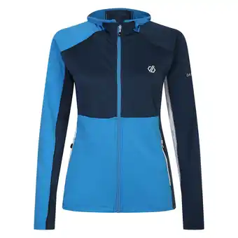 Decathlon Dames Convey II Hooded Core Stretch Midlayer (Zweeds Blauw/Moonlight Marl) aanbieding