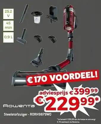 Exellent Rowenta steelstofzuiger - rorh9879wo aanbieding