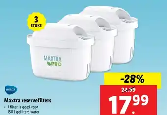 Lidl Maxtra reservefilters 1 filter is goed voor aanbieding