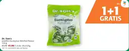 Comarkt Dr. Tom's pastilles Eucalyptus Menthol Flavour aanbieding