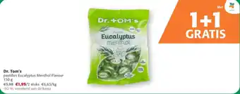 Comarkt Dr. Tom's pastilles Eucalyptus Menthol Flavour aanbieding