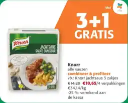 Comarkt Knorr alle sauzen aanbieding