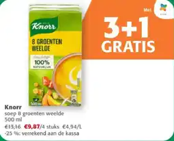 Comarkt Knorr soep 8 groenten weelde aanbieding