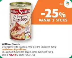 Comarkt William Saurin aanbieding