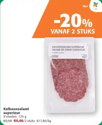 Comarkt Kalkoensalami superieur aanbieding