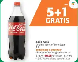 Comarkt Coca-Cola Original Taste of Zero Sugar aanbieding