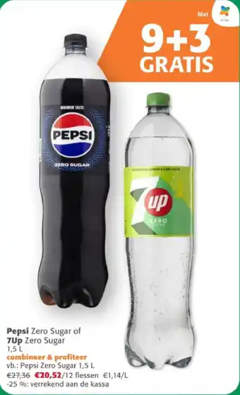 Comarkt Pepsi Zero Sugar of 7Up Zero Sugar aanbieding