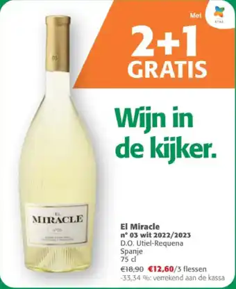 Comarkt El Miracle n 03 wit 2022/2023 D.O. Utiel-Requena aanbieding