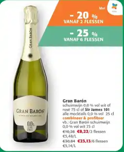 Comarkt Gran barón schuimwijn 0,0% aanbieding