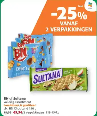 Comarkt BN of Sultana volledig assortiment aanbieding