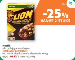 Comarkt Nestlé Lion karamel & chocolade aanbieding