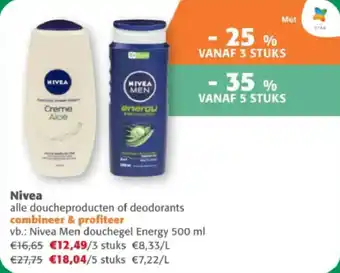 Comarkt Nivea men douchegel energy aanbieding