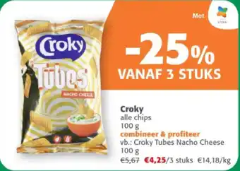 Comarkt Croky tubes nacho cheese aanbieding